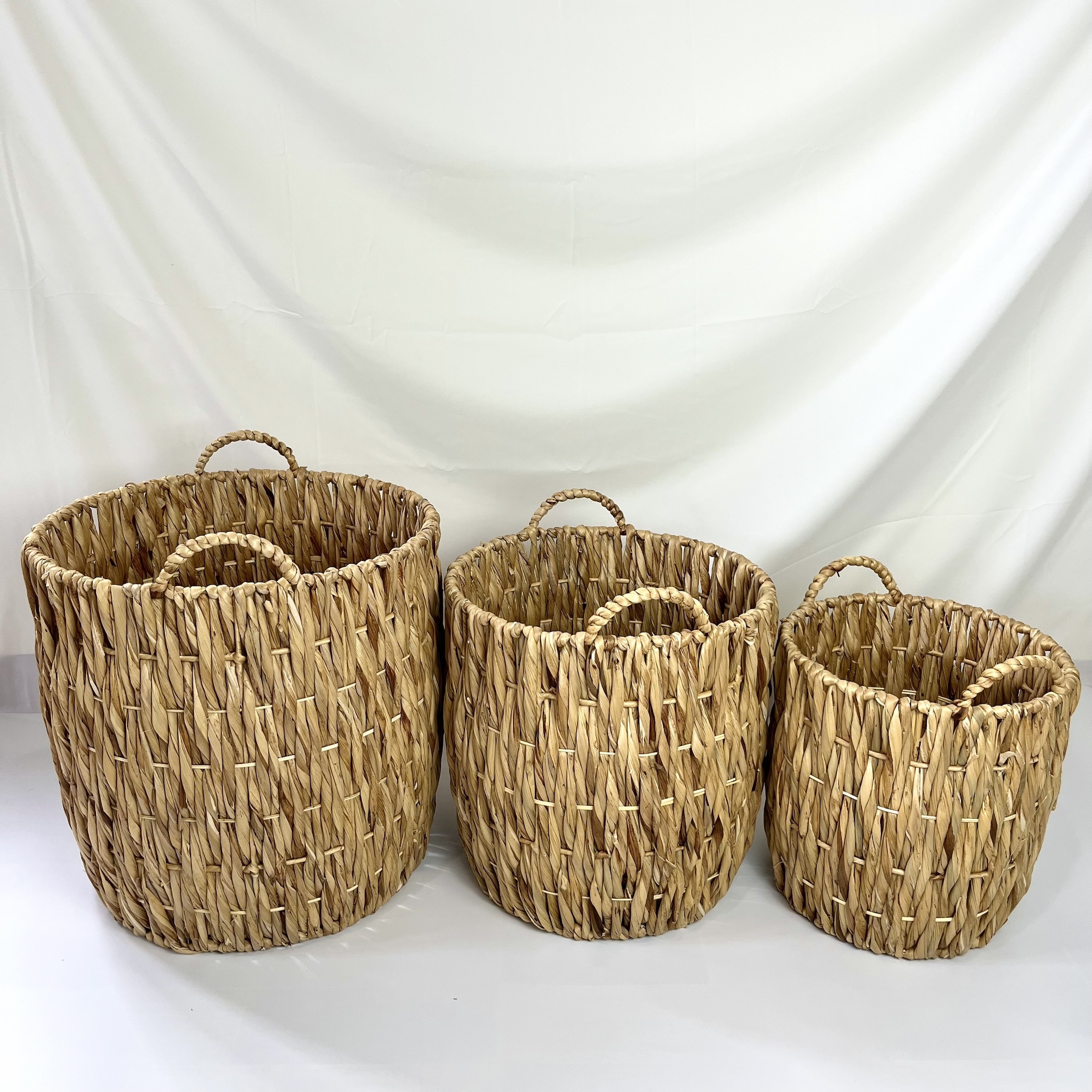 Set of 3 Hyacinth Baskets