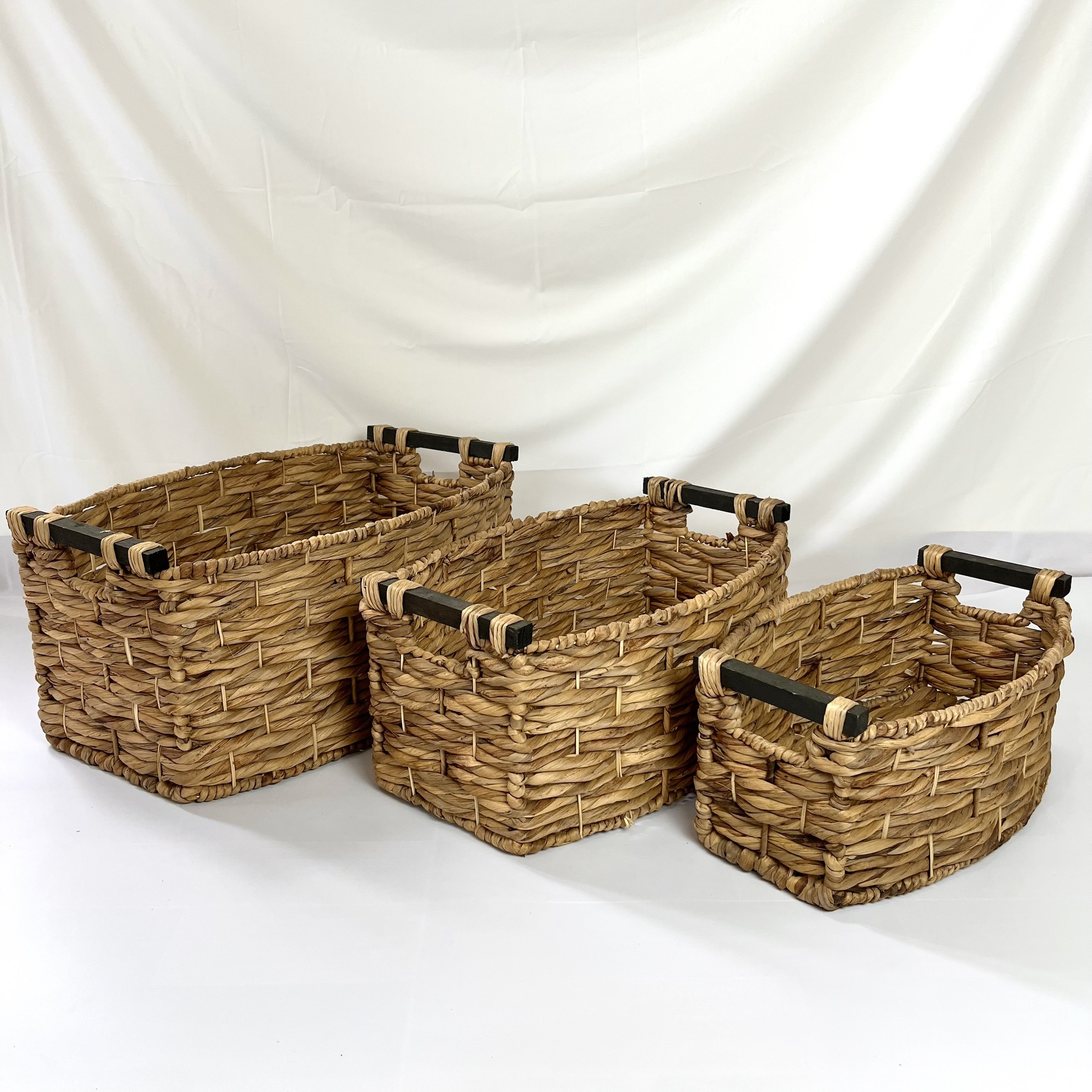 Set of 3 Hyacinth Baskets