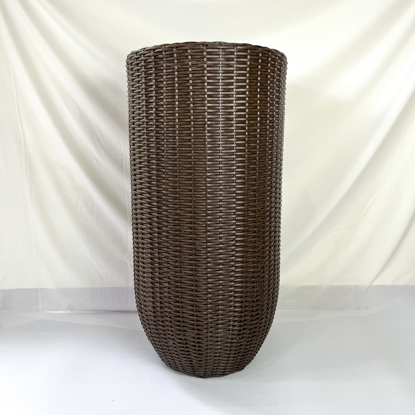 Wicker Planter with Plastic Pot