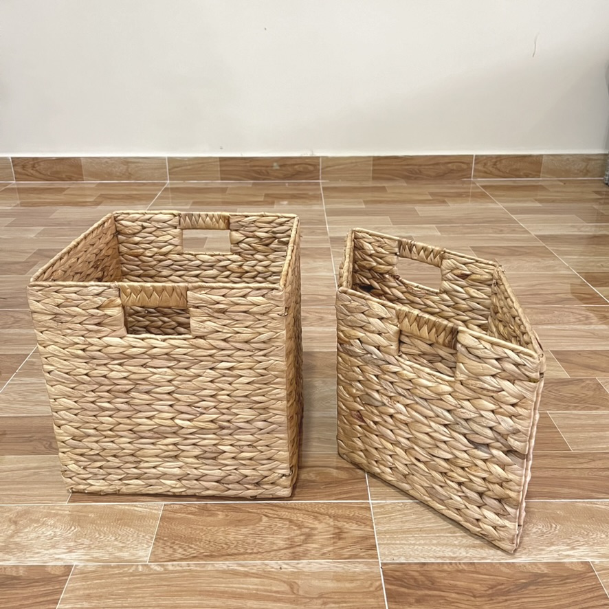 Water Hyacinth Folding Basket